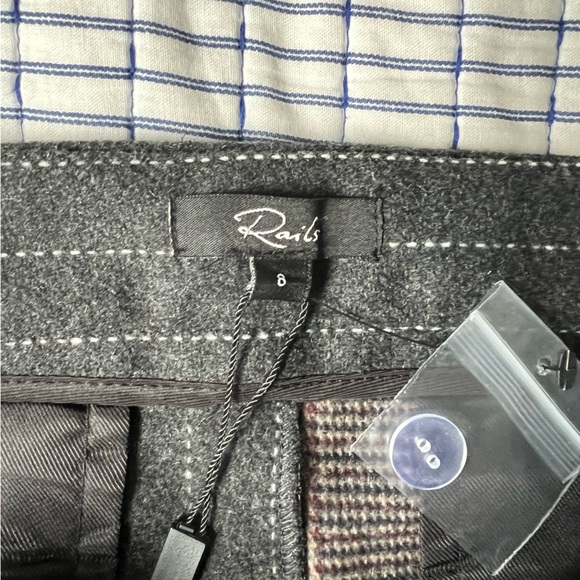 NWT Rails Pinstripe Plaid Mix Mini Skirr - Picture 4 of 8